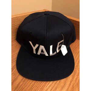 NOS Vintage YALE University Bulldogs Blue Snapback Hat Twins Enterprise (a55)